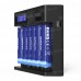 Зарядное устройство XTAR MC6C для аккумуляторных элементов с USB, Type-C, DC кабелем